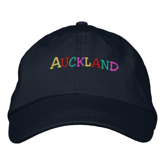 Casquette Brodée Namedrop Nation_Auckland multicolore (Devant)