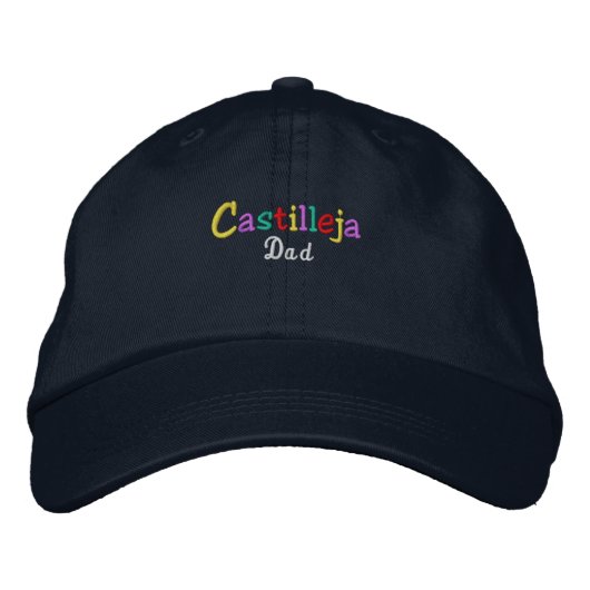 Casquette Brodée Namedrop Nation_Castilleja Papa multicolore (Devant)