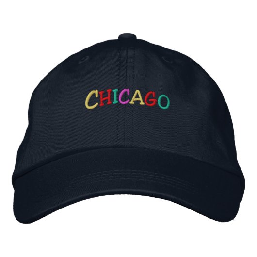 Casquette Brodée Namedrop Nation_Chicago multicolore (Devant)
