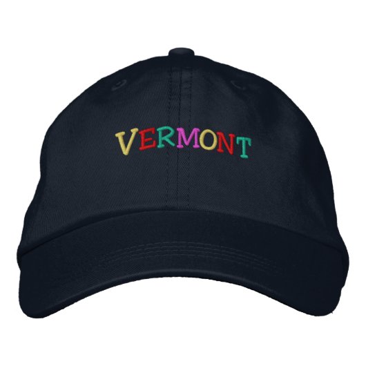 Casquette Brodée Namedrop Nation_Vermont multicolore (Devant)
