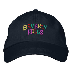 Casquette Brodée Nation_Beverly Hills multicolore