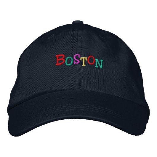 Casquette Brodée Nation_Boston_Namedrop multicolore (Devant)
