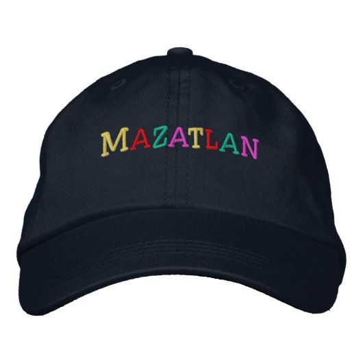 Casquette Brodée Nation_Mazatlan multicolore (Devant)