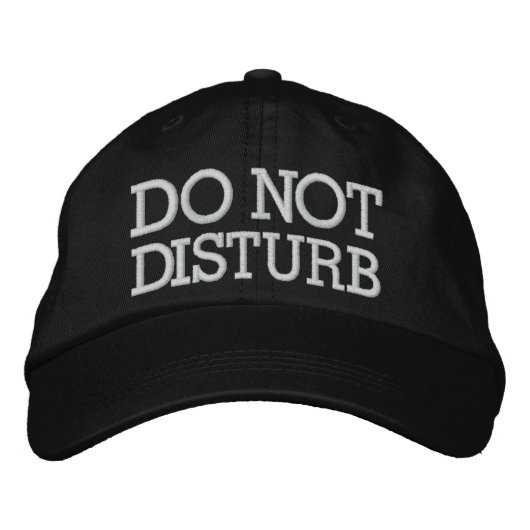 Casquette Brodée Ne pas déranger par SRF (Devant)