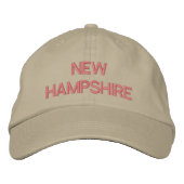 CASQUETTE BRODÉE NEW HAMPSHIRE (Devant)