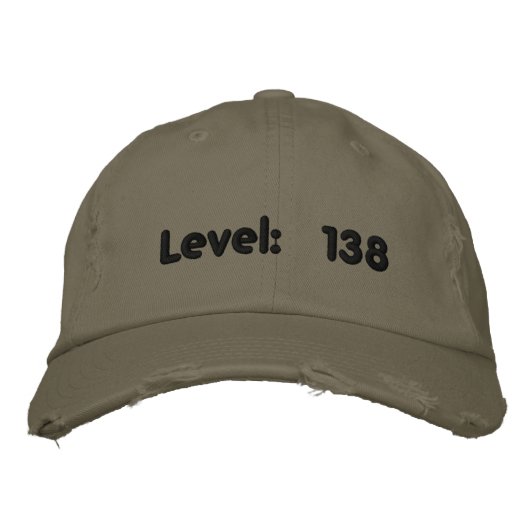 Casquette Brodée Niveau : 138 (Devant)
