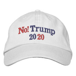 Casquette Brodée NO Trump 2020