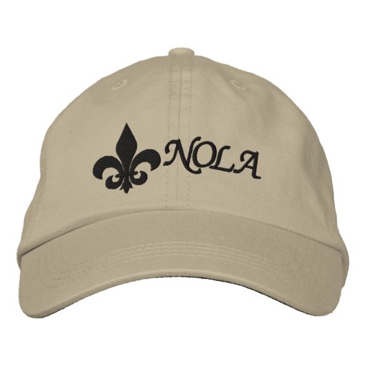 Casquette Brodée NOLA Fleur De Lis (Devant)