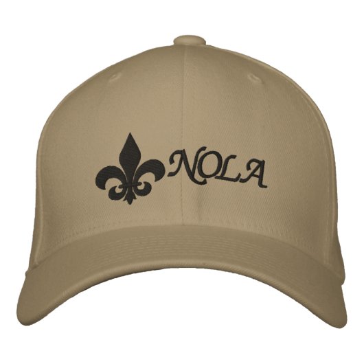 Casquette Brodée NOLA Fleur De Lis (Devant)