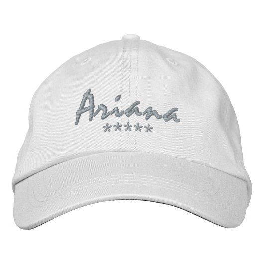Casquette Brodée Nom Ariana (Devant)