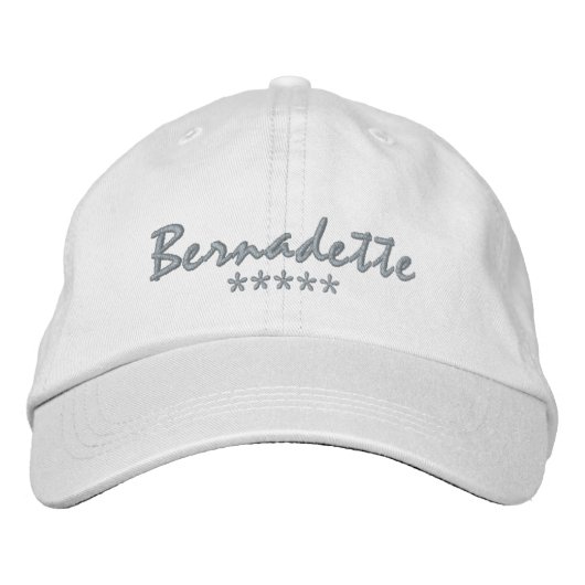 Casquette Brodée Nom Bernadette (Devant)