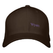 Casquette Brodée Nom brodé Wyatt, (Devant)