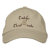 Casquette Brodée Nom Cristofor Avec Signification Espagnole (Devant)