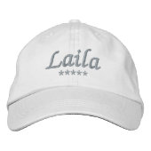 Casquette Brodée Nom de Laila (Devant)