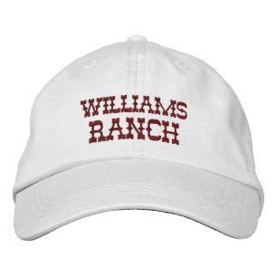 Casquette Brodée Nom de ranch personnalisé