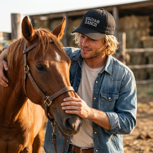 Casquette Brodée Nom de ranch personnalisé