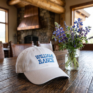 Casquette Brodée Nom de ranch personnalisé