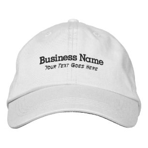Casquette Brodée Nom d'entreprise personnalisé avec texte de slogan