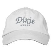 Casquette Brodée Nom Dixie (Devant)