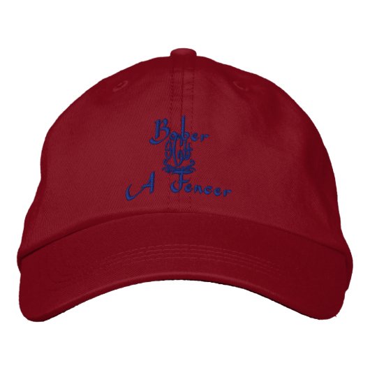 Casquette Brodée Nom Du Bébé Avec Gaelic Signifiant Rouge (Devant)