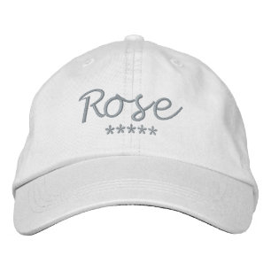 Casquette Brodée Nom du rose