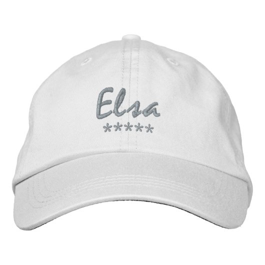 Casquette Brodée Nom Elsa (Devant)