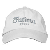 Casquette Brodée Nom Fatima (Devant)