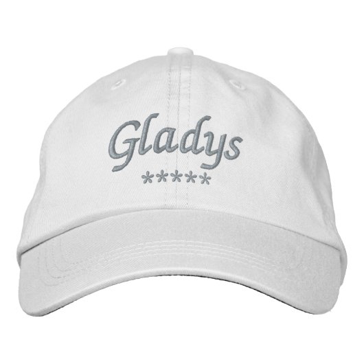 Casquette Brodée Nom Gladys (Devant)
