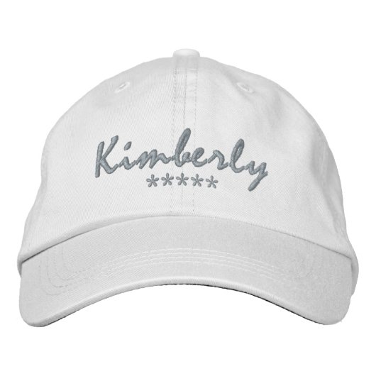Casquette Brodée Nom Kimberly (Devant)