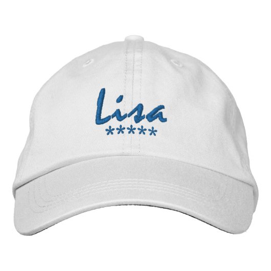 Casquette Brodée Nom Lisa (Devant)