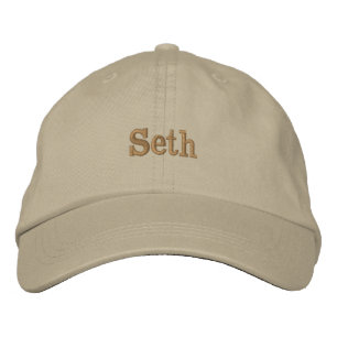 Casquette Brodée Nom masculin "Seth" brodé,