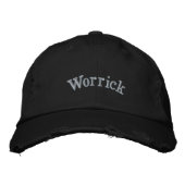Casquette Brodée Nom masculin "Worrick" brodé, (Devant)