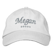 Casquette Brodée Nom Megan (Devant)