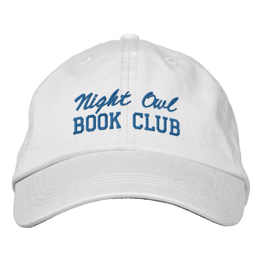 Casquette Brodée Nom personnalisé du club de lecture (Devant)