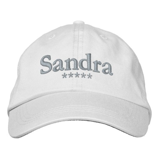 Casquette Brodée Nom Sandra (Devant)