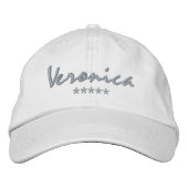 Casquette Brodée Nom Veronica (Devant)