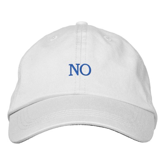 CASQUETTE BRODÉE NON (Devant)