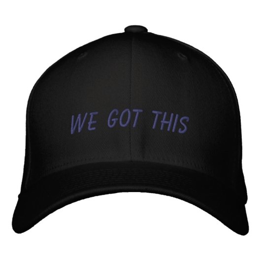 Casquette Brodée Nous Avons Compris | Devis Inspiration en noir (Devant)