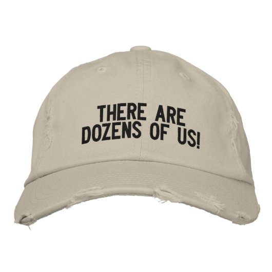 Casquette Brodée "Nous sommes des dizaines !" (Devant)