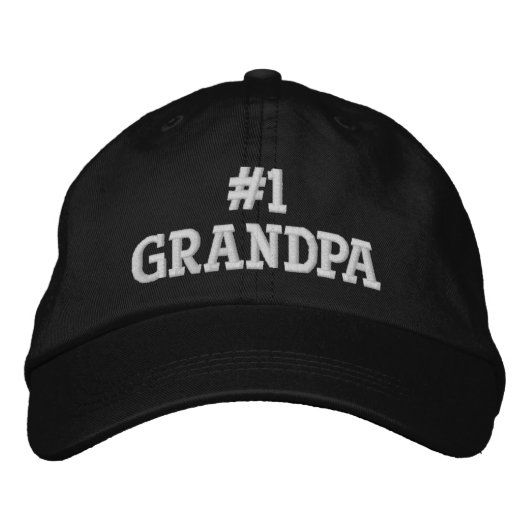 Casquette Brodée Numéro un grand-père  (Devant)