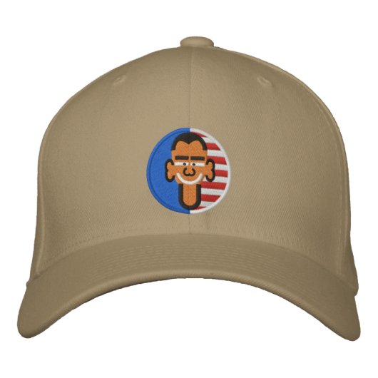 CASQUETTE BRODÉE OBAMA2012 (Devant)