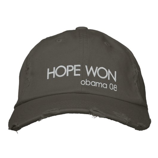Casquette Brodée Obama 2012 (Devant)