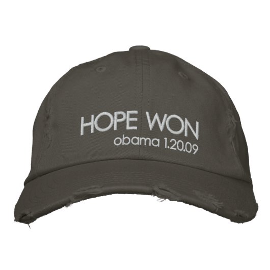 Casquette Brodée Obama 2012 (Devant)