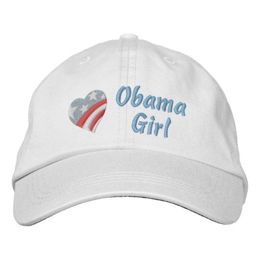 Casquette Brodée Obama Girl (Devant)