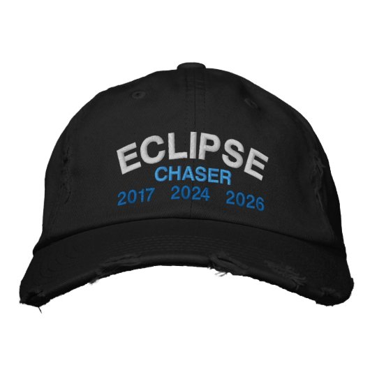 Casquette Brodée Official Eclipse Chaser Fun Saying Black (Devant)