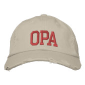 Casquette Brodée Opa - grand-père allemand (Devant)