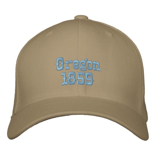 Casquette Brodée Oregon 1859 (Devant)