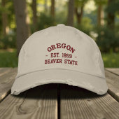 Casquette Brodée Oregon Est 1859 Beaver State Embroidered Cap