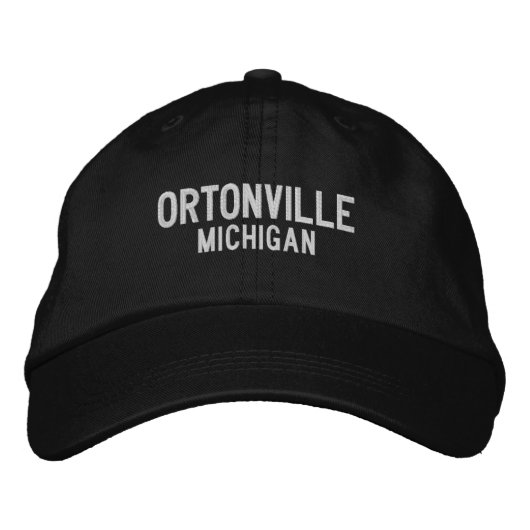 Casquette Brodée Ortonville Michigan Embroidered Baseball Hat (Devant)