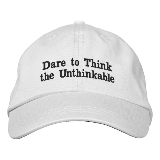 Casquette Brodée Osez penser à l'impensable (Devant)